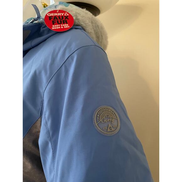 Newt Gerry Girls Size L- 14/16 LT Sky Blue Gray 3 in 1 Winter Jacket - Picture 6 of 13